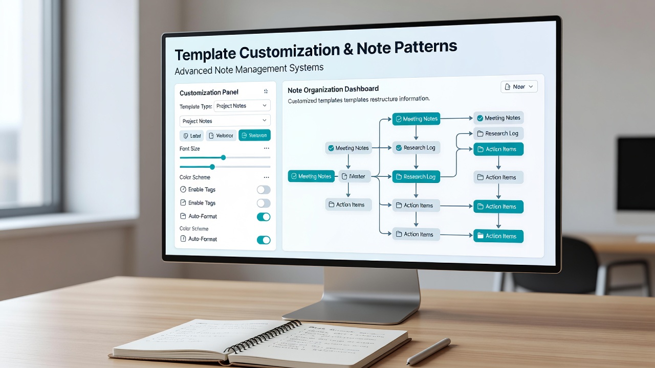 How Template Customization Influences Note Organization Patterns in Advanced Note Management Systems